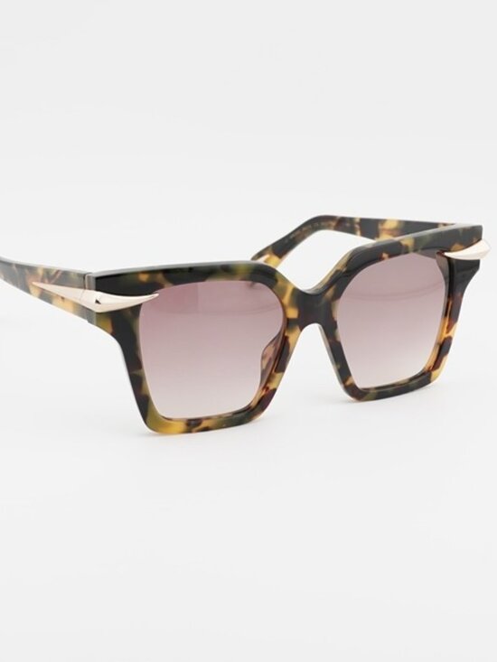 Roberto Cavalli SRC002M 0AGG Sunglasses Havana Square Frame, Brown Lenses main image 10